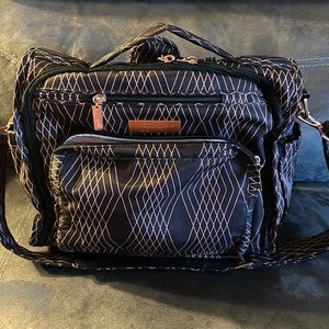 JuJube diaper bag prism rose with changing pad BFF